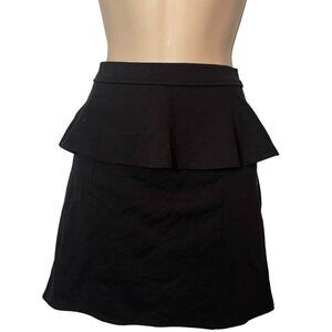 NWT American Eagle Womens Black Peplum Mini Skirt Size 8 Y2K Preppy Office